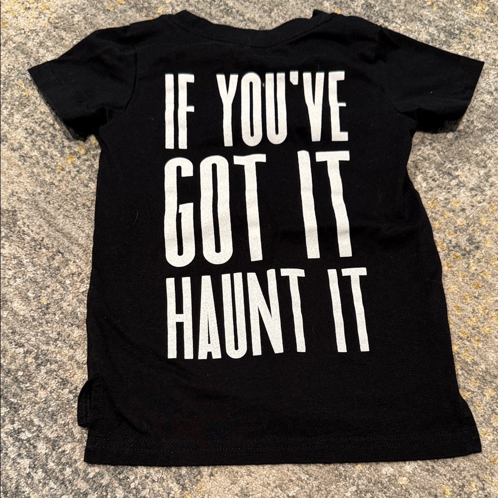 Kids Black Ghost Graphic Tee - Picture 3 of 3